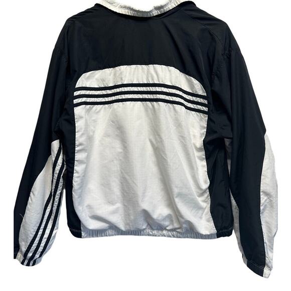 Vintage Adidas Three Stripe Full Zip Running Wind Jacket Medium - Picture 2 of 10
